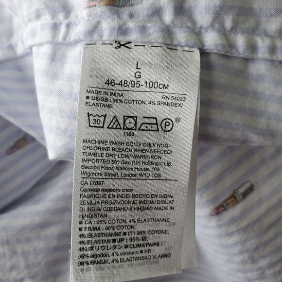 Banana Republic Dillon Shirt Lipstick Print - Picture 4 of 12